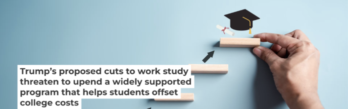 Work-study students often still have unmet financial needs, even after their 15- to 20-hour-per-week jobs fill in some of the gaps. champpix/iStock/Getty Images Plus